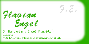 flavian engel business card